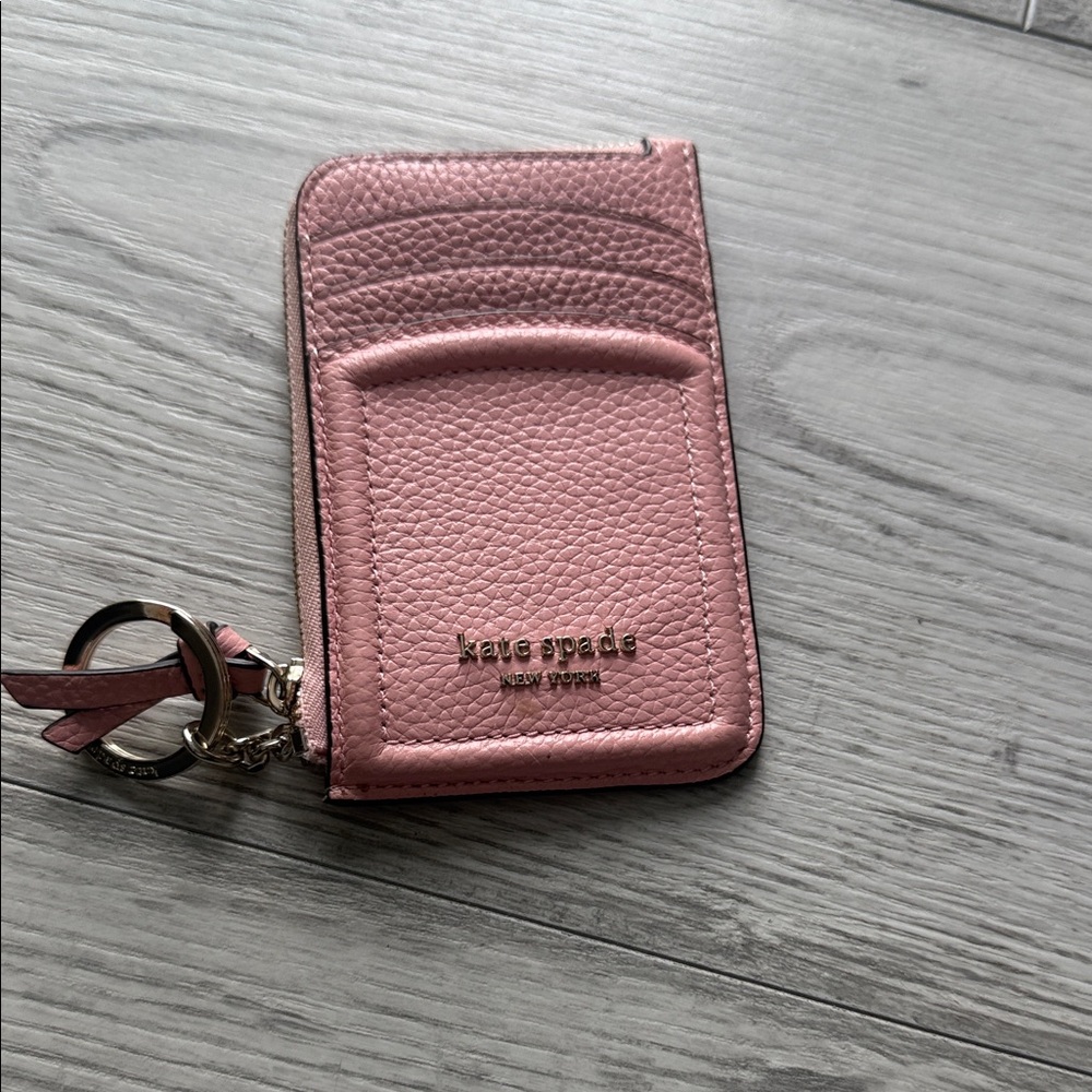 Kate Spade Pink Card Holder with Key Ring